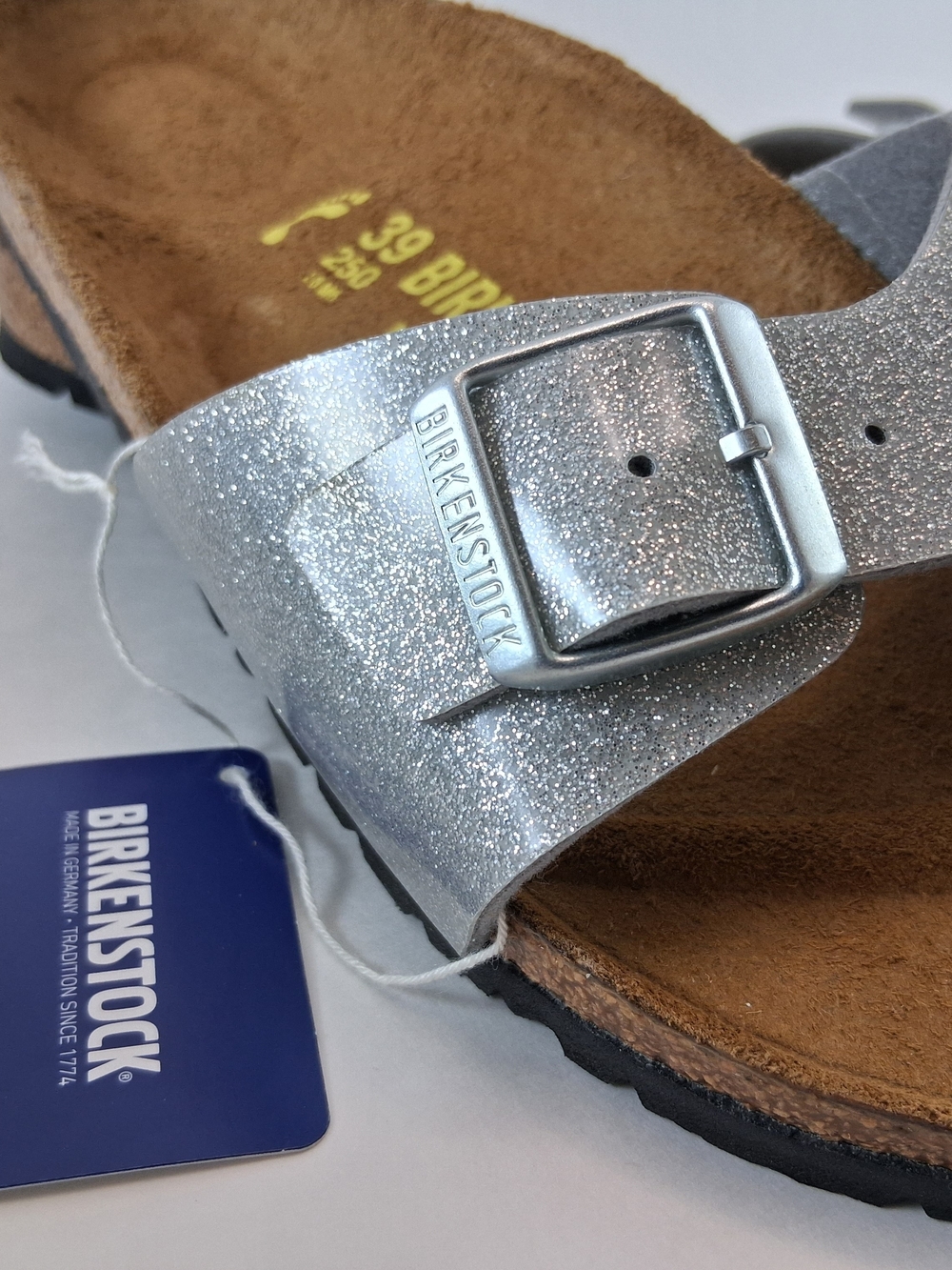 Birkenstock Galaxy Silver Madrid Single-Strap Sandals for Women - Picture 6 of 9